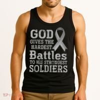 Lung Cancer Fighter Christian Lung Cancer Awareness Tank Top thumb 3