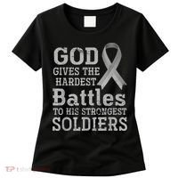 Lung Cancer Fighter Christian Lung Cancer Awareness Women's T-Shirt thumb 0