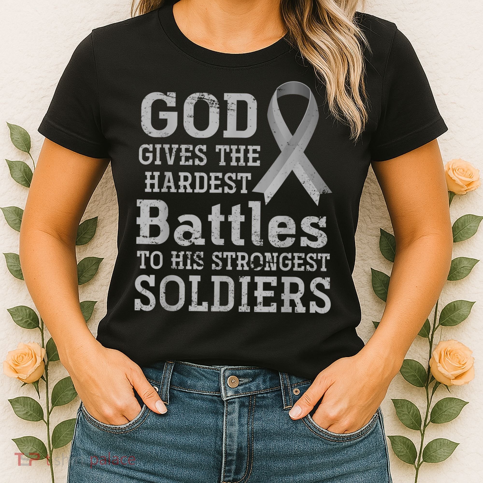 Lung Cancer Fighter Christian Lung Cancer Awareness Women's T-Shirt