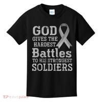 Lung Cancer Fighter Christian Lung Cancer Awareness Kids T-Shirt thumb 0