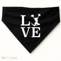 Love Cheer For Lover Cheerleader USA-Made Doggie Bandana thumb 0
