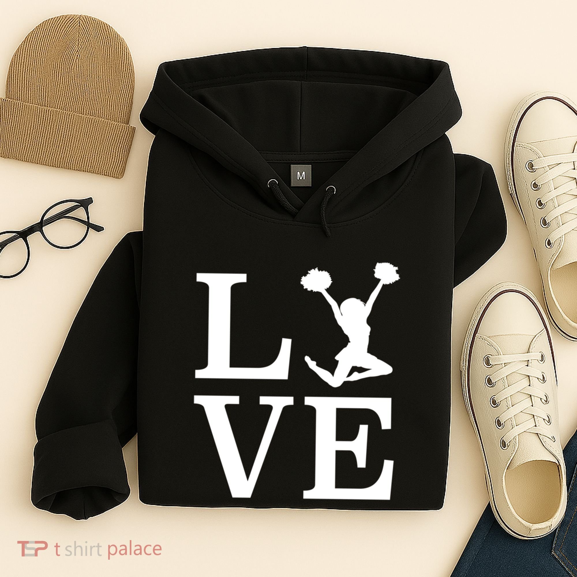 Love Cheer For Lover Cheerleader Hoodie