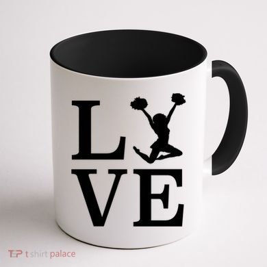 Love Cheer For Lover Cheerleader Coffee Mug back