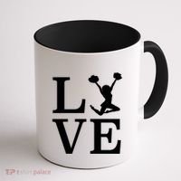 Love Cheer For Lover Cheerleader Coffee Mug thumb 1