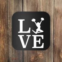 Love Cheer For Lover Cheerleader Coaster thumb 0