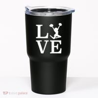 Love Cheer For Lover Cheerleader Tumbler thumb 0