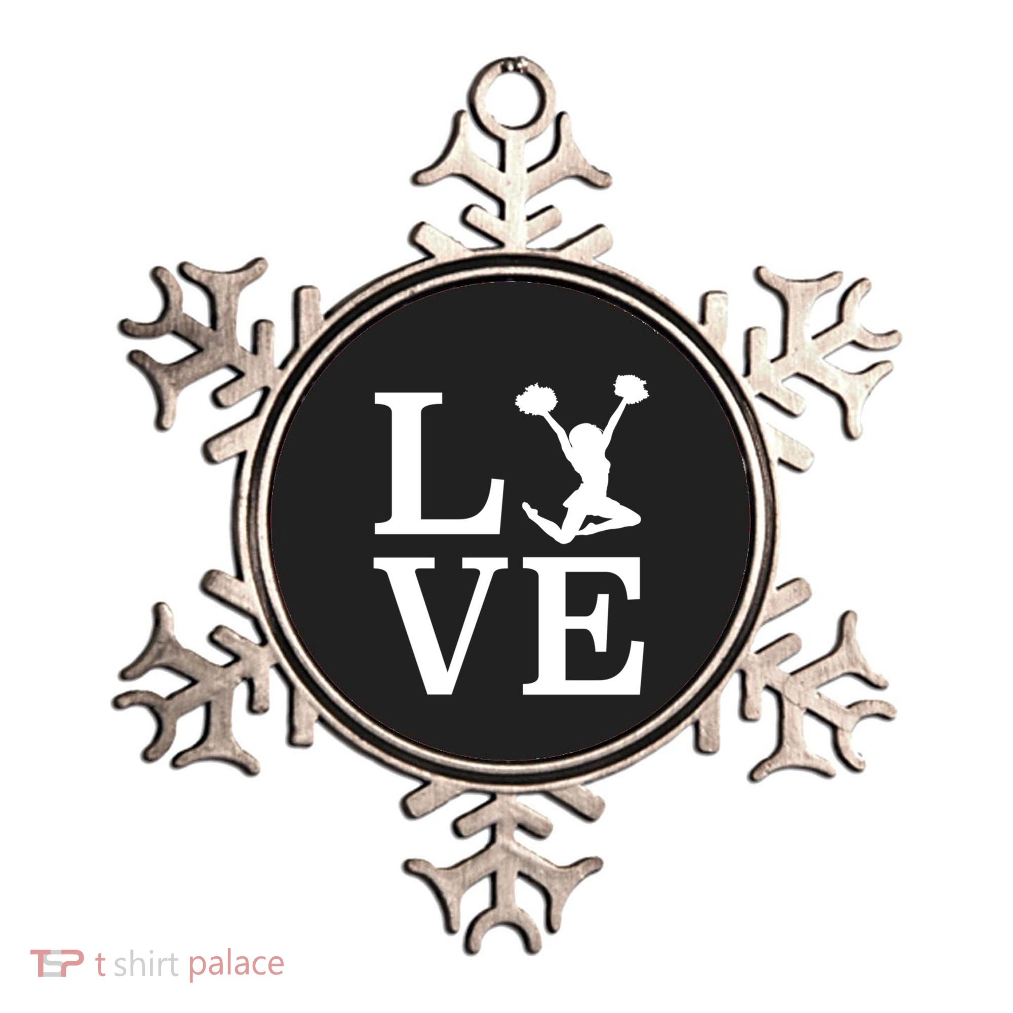 Love Cheer For Lover Cheerleader Ornament
