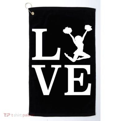 Love Cheer For Lover Cheerleader Golf Towel
