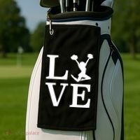 Love Cheer For Lover Cheerleader Golf Towel thumb 2