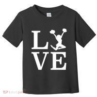 Love Cheer For Lover Cheerleader Toddler T-Shirt thumb 0
