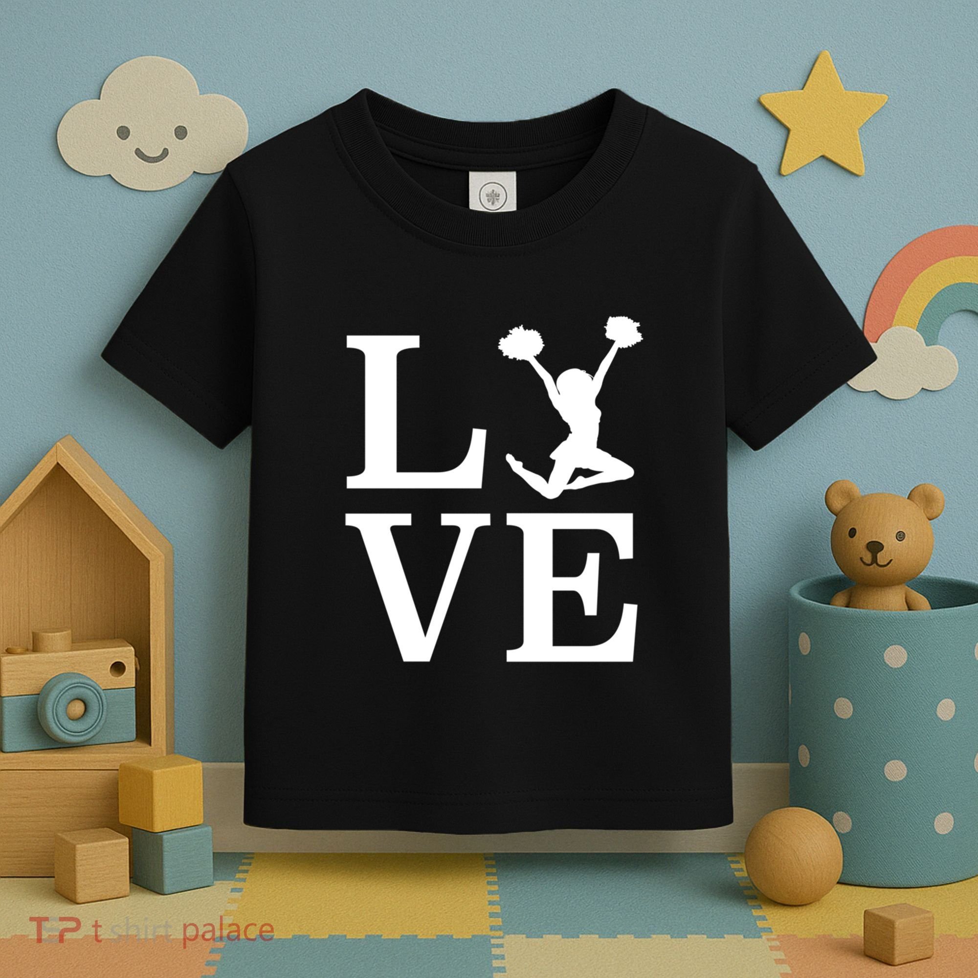 Love Cheer For Lover Cheerleader Toddler T-Shirt