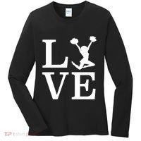 Love Cheer For Lover Cheerleader Women's Long Sleeve Shirt thumb 0