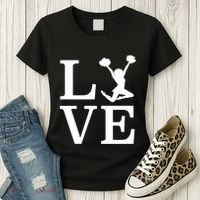 Love Cheer For Lover Cheerleader Women's T-Shirt thumb 3