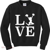 Love Cheer For Lover Cheerleader Kids Sweatshirt thumb 0