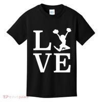 Love Cheer For Lover Cheerleader Kids T-Shirt thumb 0