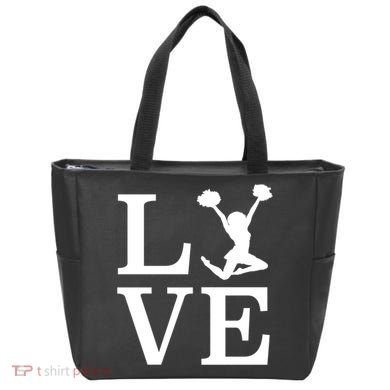 Love Cheer For Lover Cheerleader Tote Bag