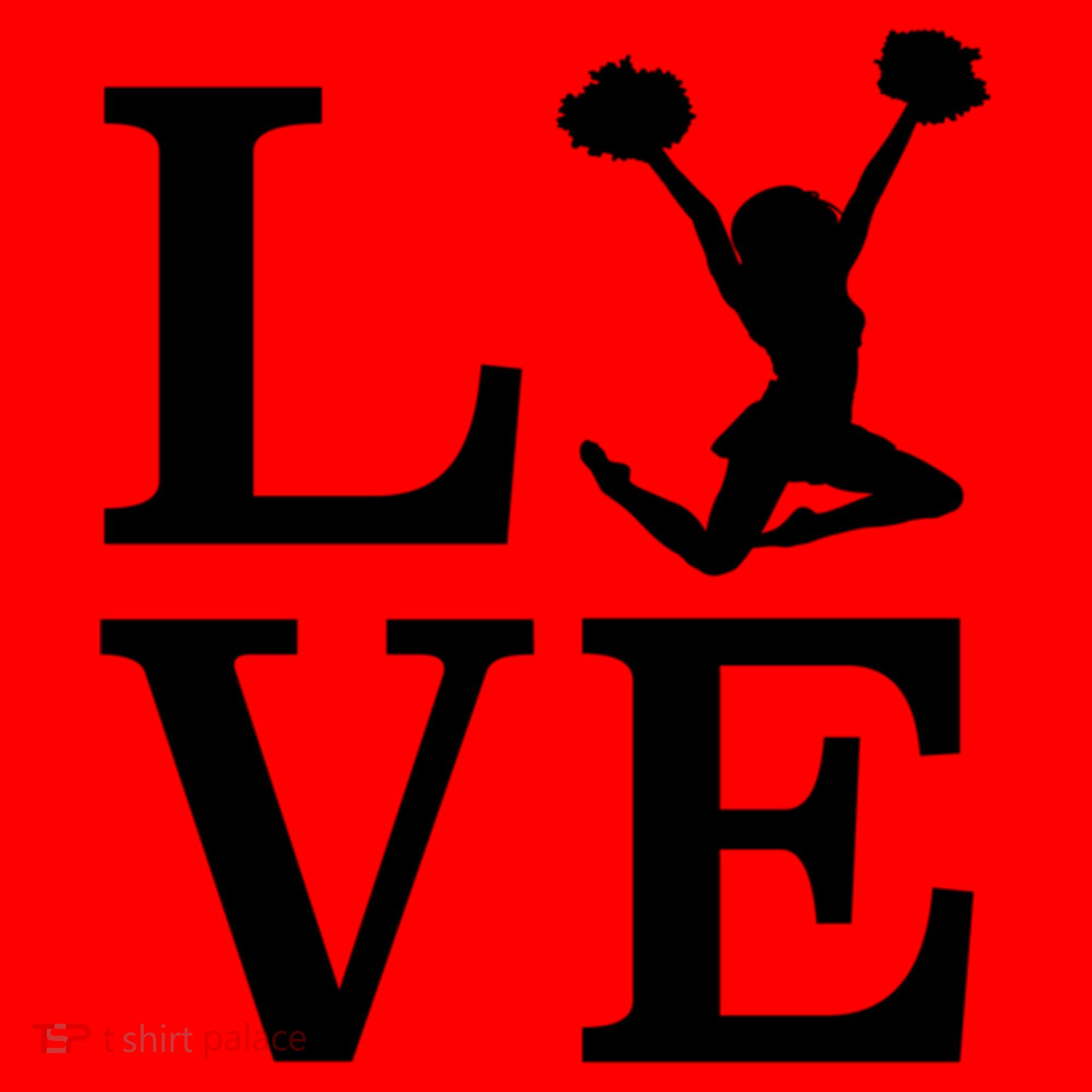 Love Cheer For Lover Cheerleader Santa Hat