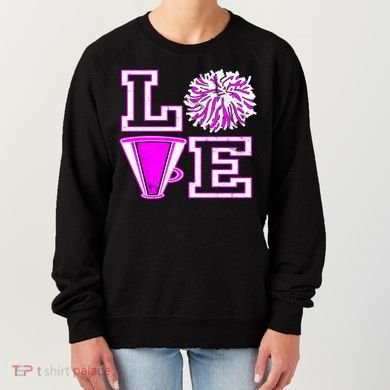 Love Cheer For N Cheerleader Gift Women's Sweatshirt