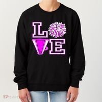Love Cheer For N Cheerleader Gift Women's Sweatshirt thumb 0