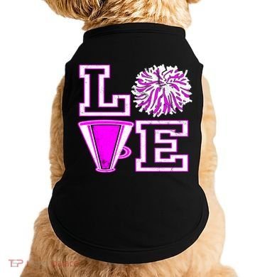 Love Cheer For N Cheerleader Gift Doggie Tank