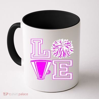Love Cheer For N Cheerleader Gift Coffee Mug