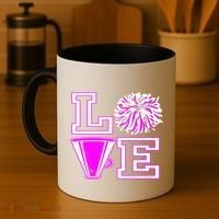 Love Cheer For N Cheerleader Gift Coffee Mug thumb 4