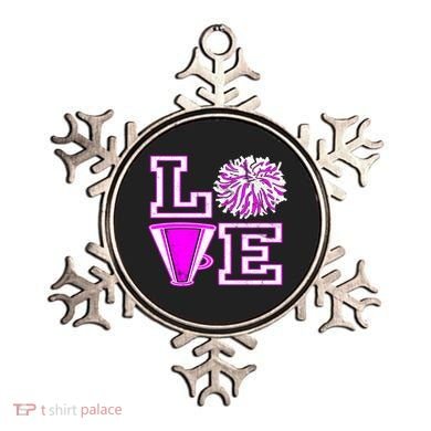 Love Cheer For N Cheerleader Gift Ornament