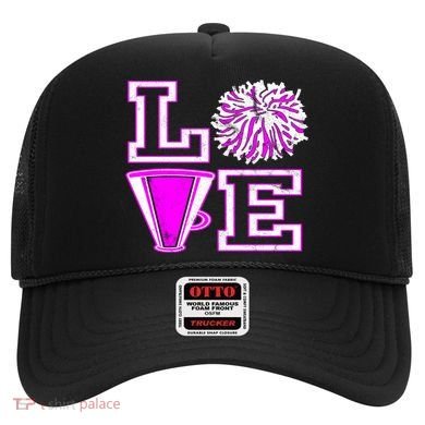Love Cheer For N Cheerleader Gift Hat