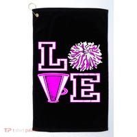 Love Cheer For N Cheerleader Gift Golf Towel thumb 0