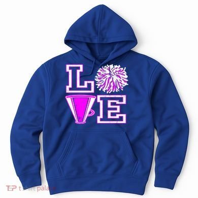 Love Cheer For N Cheerleader Gift Hoodie