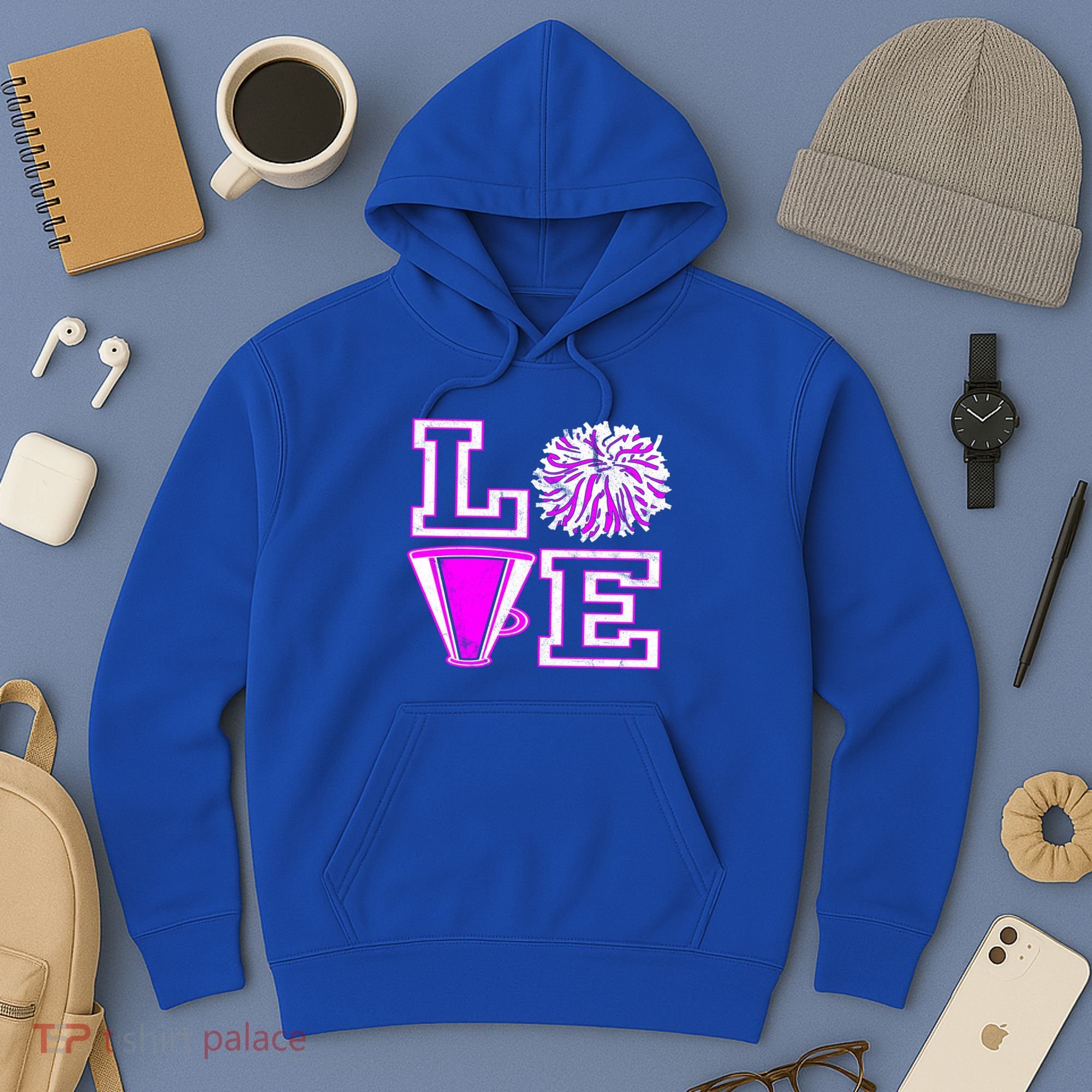 Love Cheer For N Cheerleader Gift Hoodie
