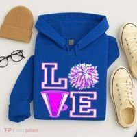 Love Cheer For N Cheerleader Gift Hoodie thumb 4