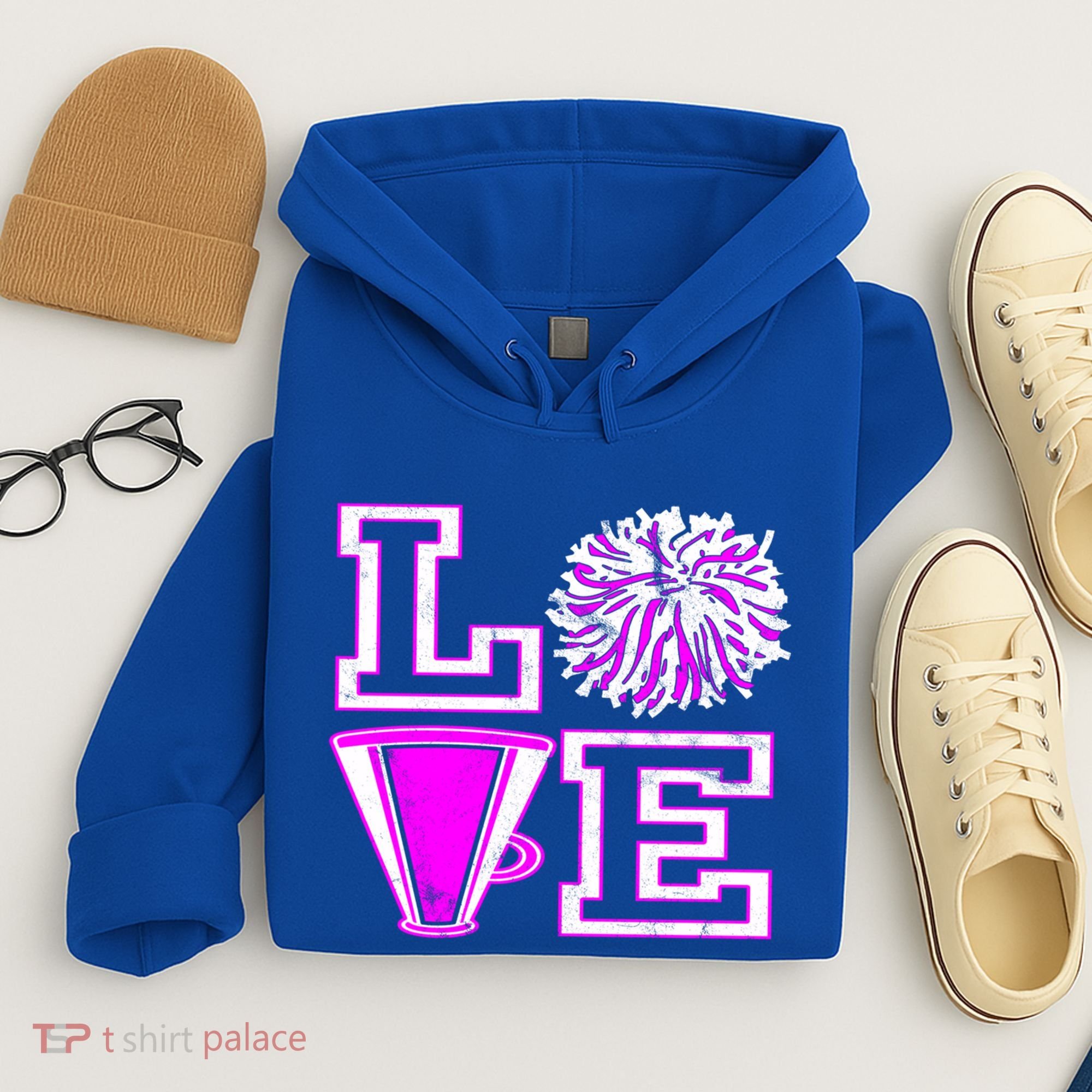 Love Cheer For N Cheerleader Gift Hoodie