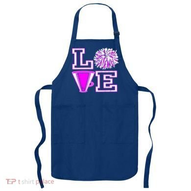 Love Cheer For N Cheerleader Gift Apron