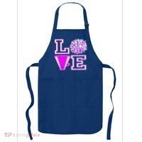 Love Cheer For N Cheerleader Gift Apron thumb 0