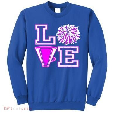 Love Cheer For N Cheerleader Gift Sweatshirt