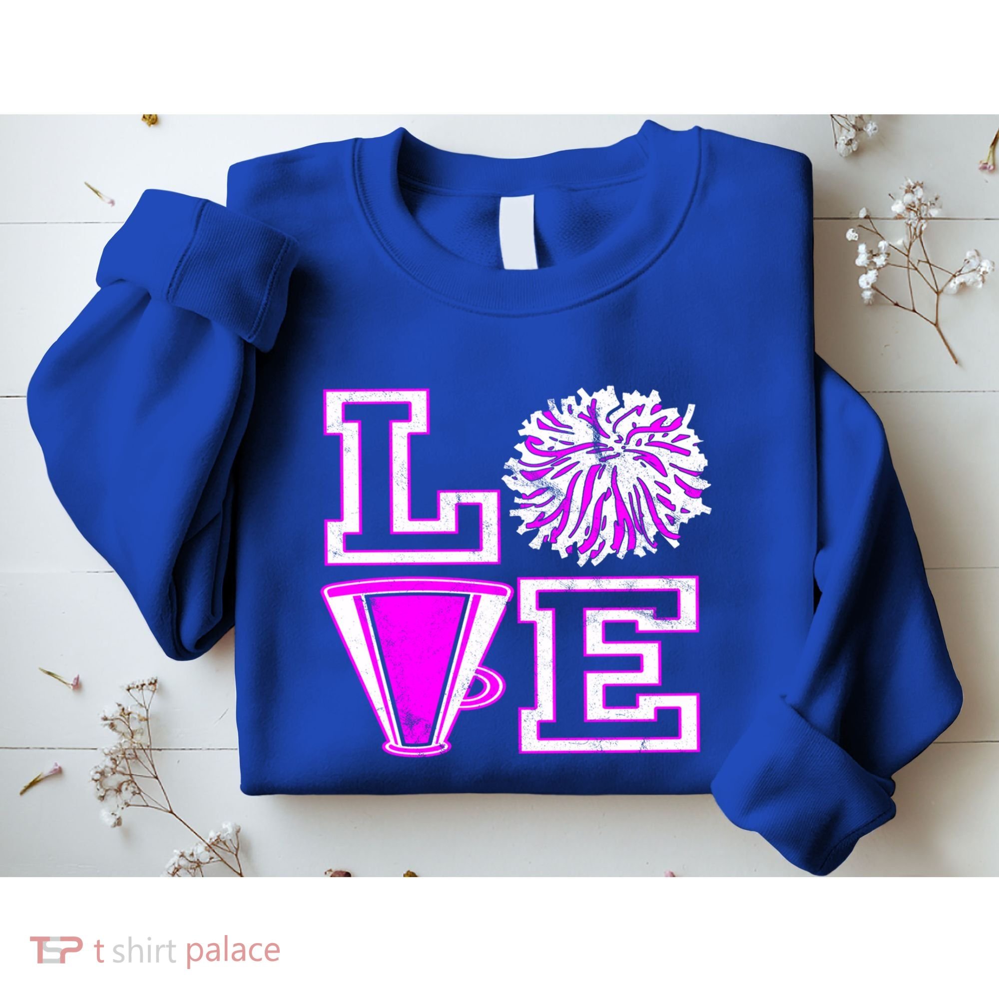 Love Cheer For N Cheerleader Gift Sweatshirt