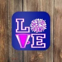 Love Cheer For N Cheerleader Gift Coaster thumb 0