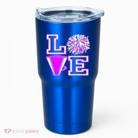 Love Cheer For N Cheerleader Gift Tumbler thumb 0