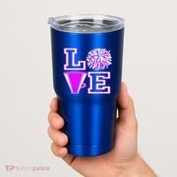 Love Cheer For N Cheerleader Gift Tumbler thumb 2