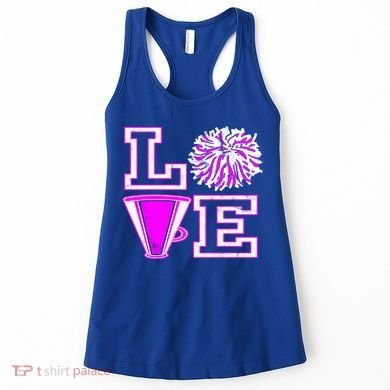 Love Cheer For N Cheerleader Gift Women's Tank Top