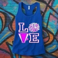 Love Cheer For N Cheerleader Gift Women's Tank Top thumb 3