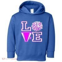 Love Cheer For N Cheerleader Gift Toddler Hoodie thumb 0