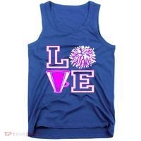 Love Cheer For N Cheerleader Gift Tank Top thumb 0