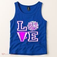 Love Cheer For N Cheerleader Gift Tank Top thumb 2