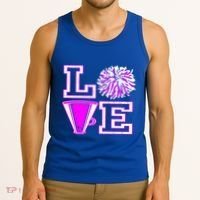 Love Cheer For N Cheerleader Gift Tank Top thumb 3