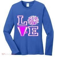 Love Cheer For N Cheerleader Gift Women's Long Sleeve Shirt thumb 0