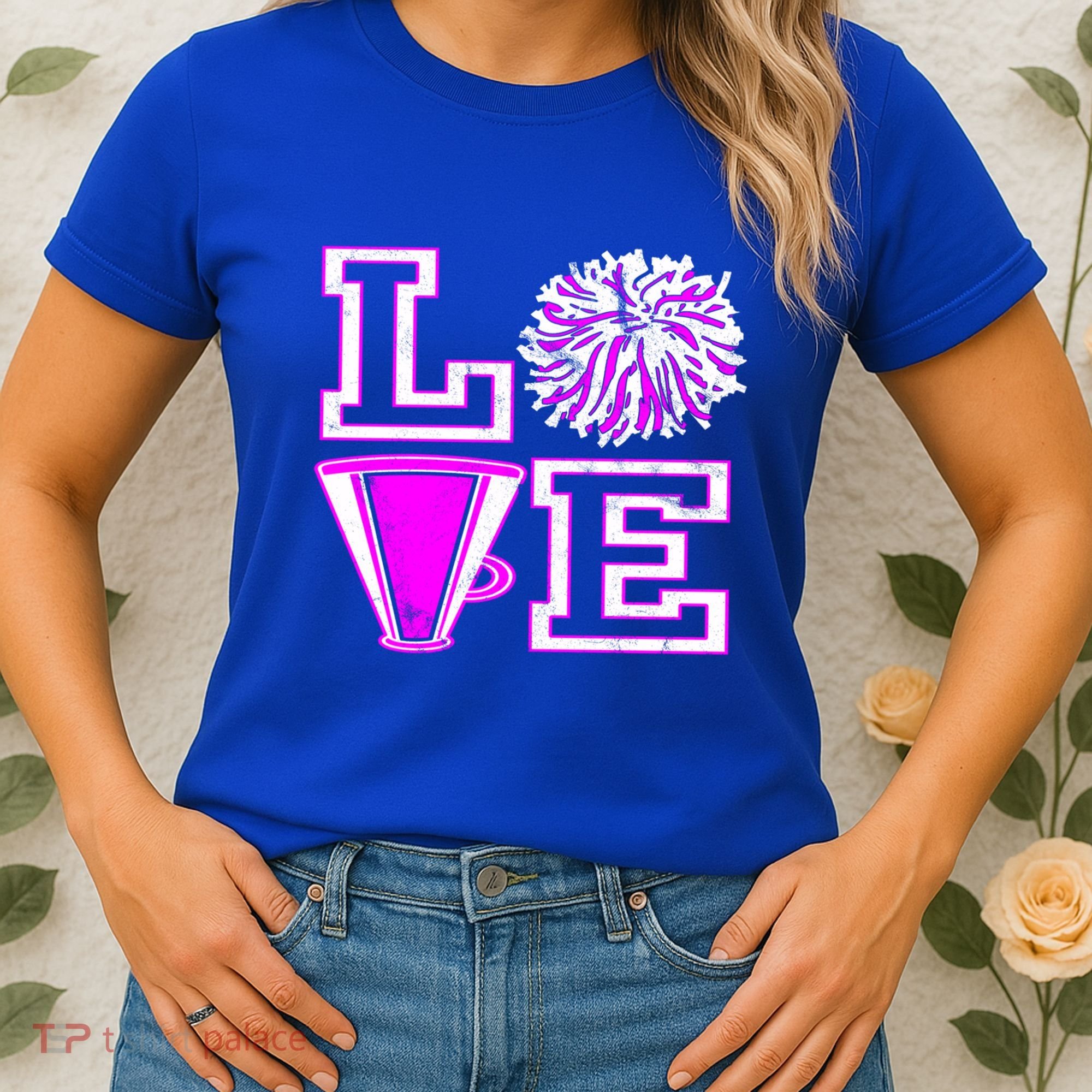 Love Cheer For N Cheerleader Gift Women's T-Shirt
