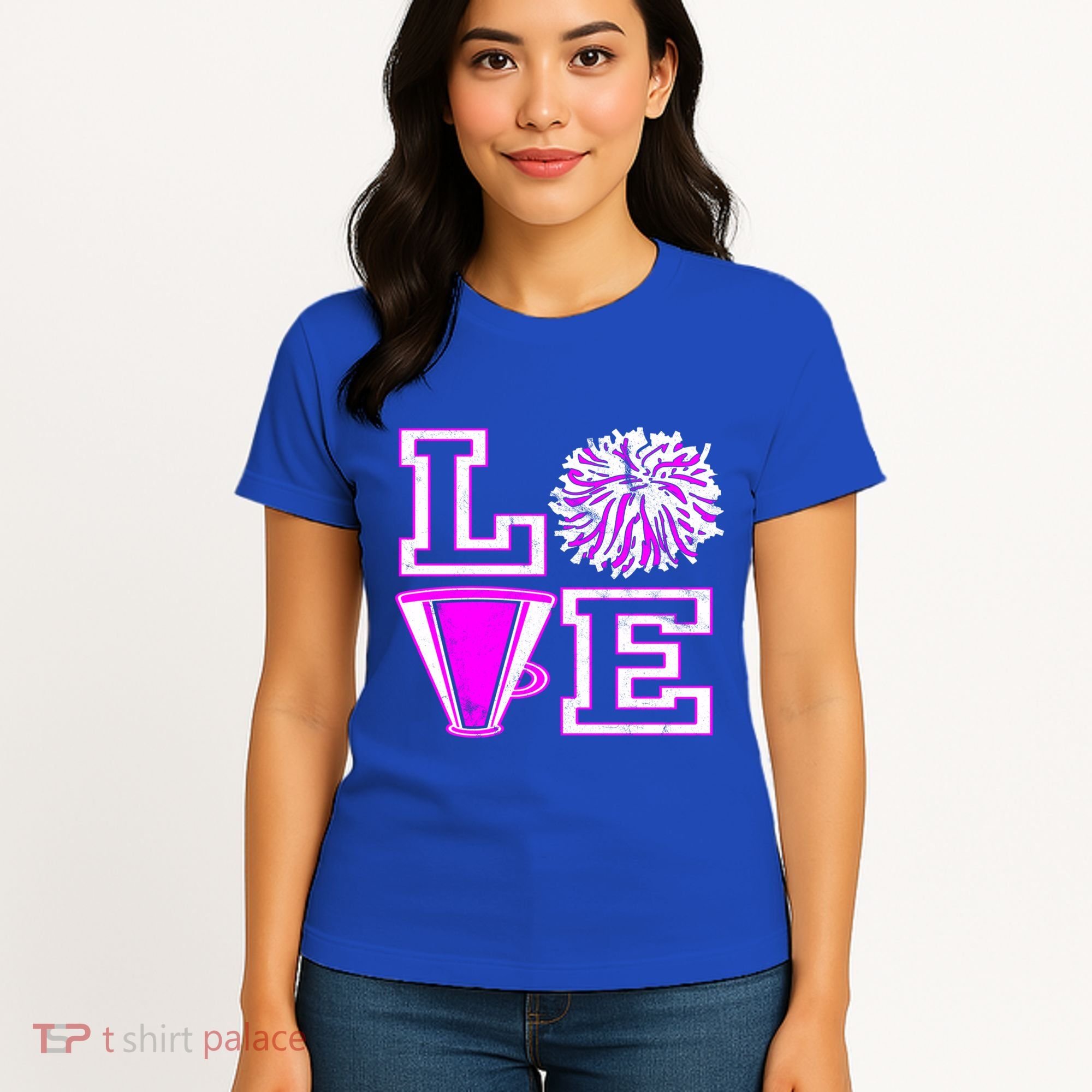 Love Cheer For N Cheerleader Gift Women's T-Shirt