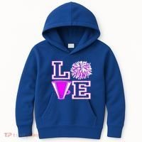 Love Cheer For N Cheerleader Gift Kids Hoodie thumb 0